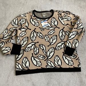 Anne Klein Fall Leaf Sweater